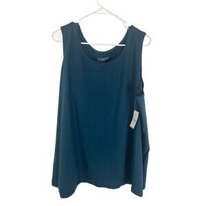✔️Catherines, Teal Sleeveless Tank Top, NWOT, 4X